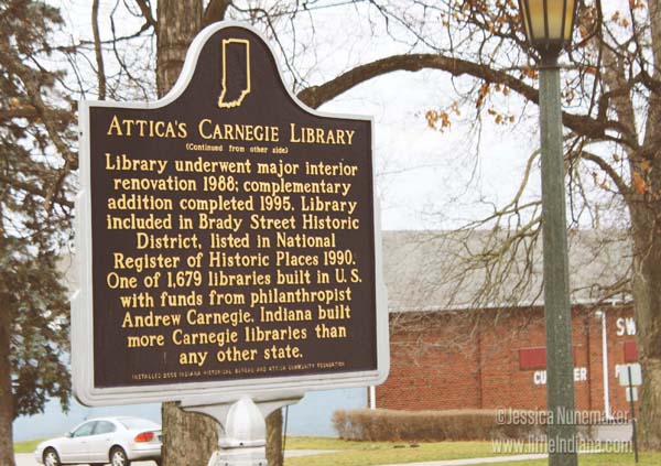 Carnegie Library in Attica, Indiana