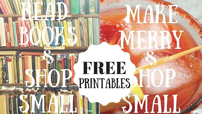 Free Shop Small Printables