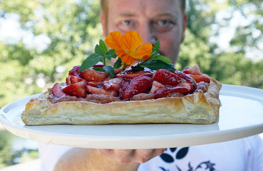 No Bake Strawberry Rhubarb Tart Recipe Daniel Orr Earth Eats book